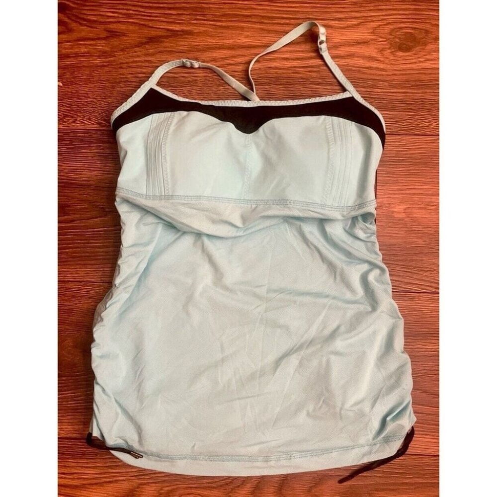 Lululemon Blue Ruched Tank Top